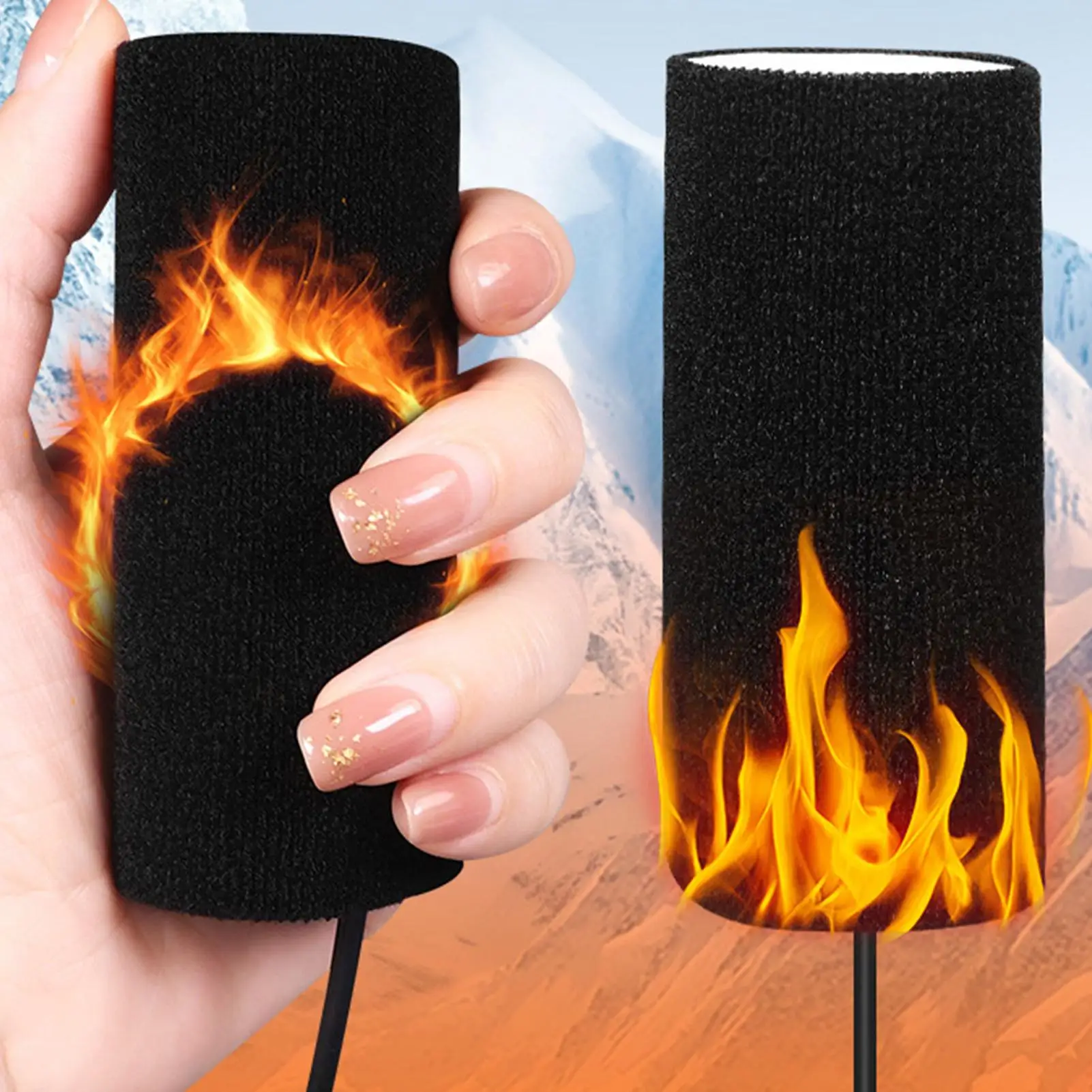 

Heated Grips For Motorcycle 5V Waterproof Warmer Heated Electric Motorcycle Handlebar Grips For Men Women Highway Daily Touring