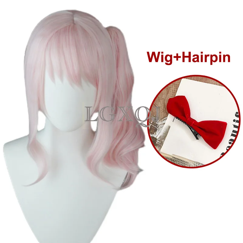 High Quality Akiyama Mizuki Cosplay Wig mzk Pink Heat Resistant Synthetic Hair Amia Wigs + Free Wig Cap