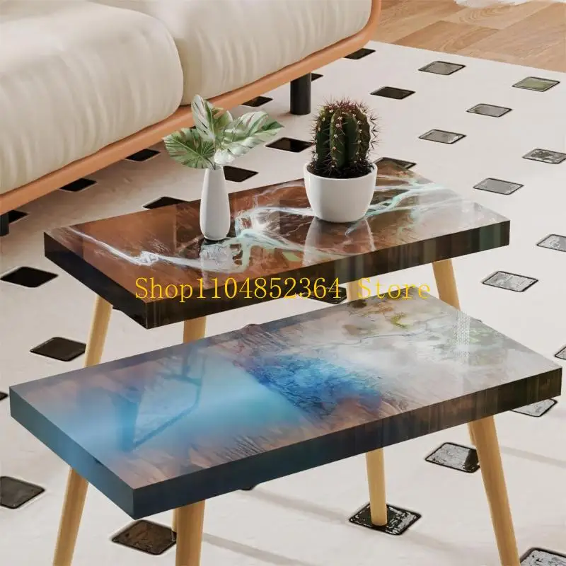 

652F Набор для изготовления стола из эпоксидной смолы. Силиконовая форма многоразового использования с 4 металлическими ножками