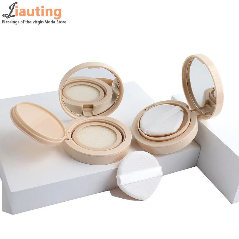 Fondotinta ricaricabile con cuscino d'aria Scatola fai-da-te Mini scatola vuota carina per soffio Specchio portatile per contenitore per trucco cosmetico BB Cream