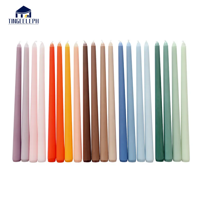 4 قطعة مأدبة الزفاف طويل القامة شموع مستدقة-30 سنتيمتر غير المعطرة عشاء شمعة-شمع البارافين مع القطن الفتائل 3-5 ساعة حرق الوقت