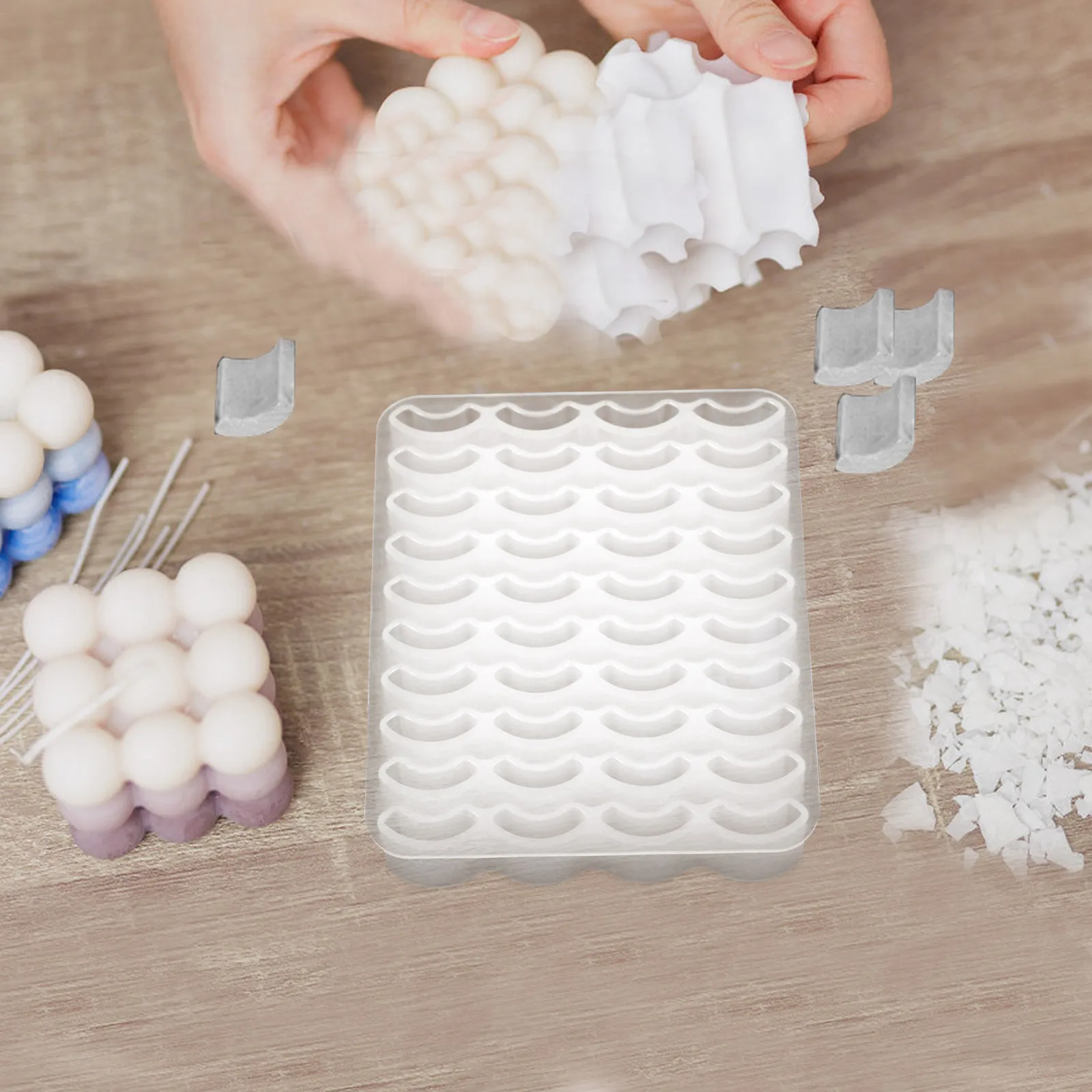 

1Set Miniature Roll Tile Mold Silicone DIY Sand Table Scene Accessory for Micro Landscape Architecture Craft Making