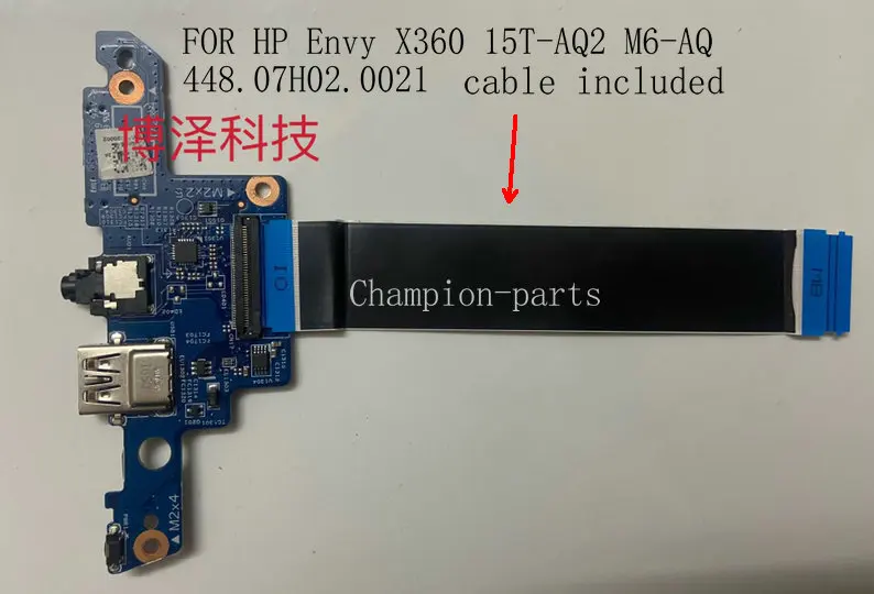 

MLLSE STOCK 15876-2 448.07H02.0021 For HP Envy X360 15T-AQ2 M6-AQ USB BOARD AUDIO BOARD WITH FELX CABLE FAST SHIPPIN