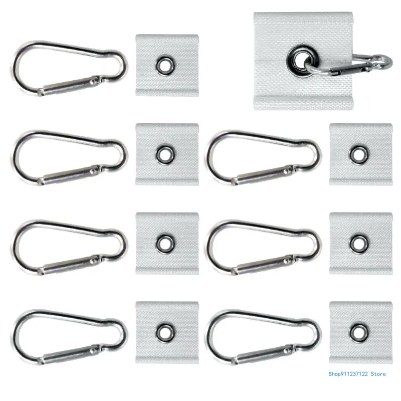 Double Use Tent Hooks Fit for Motorhomes Trailers Caravans Camping, 5/6mm and 7/8mm Rails, Heavy Duty Nylon Construction