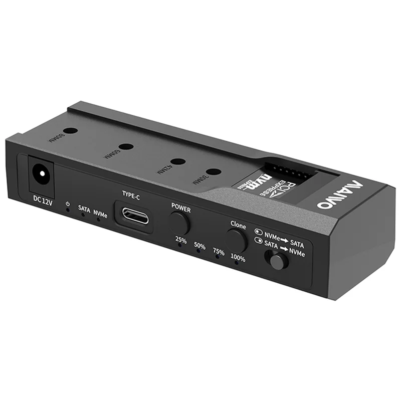 Practical-MAIWO Dual Bay M.2 Nvme Case and SATA HDD Docking Station Type C Docking Station 3.5Quot, Clone Duplicator EU Plug