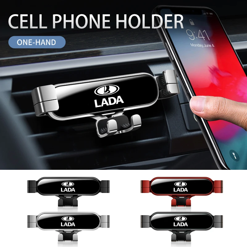 Car Phone Holder Auto Air Vent Navigation Cellphone Support For Lada Vesta Niva Samara Kalina Largus Priora Xray Granta