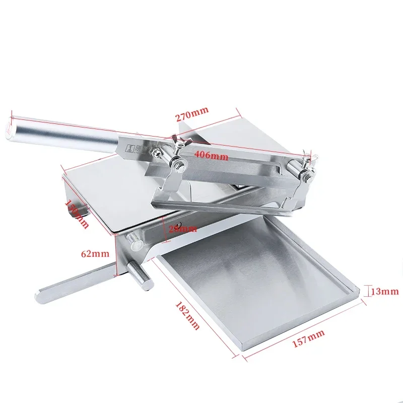 Ejiao-Trancheuse à Viande Multifonction en Acier Inoxydable, Coupe-Bonbons, Coupe-Pâtisserie, Trancheuse de Légumes et de Fruits