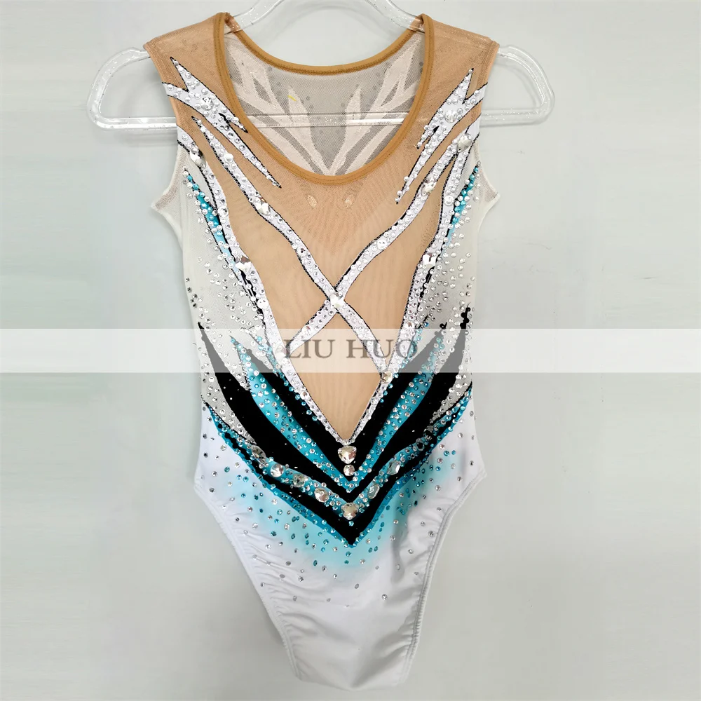 LIUHUO Synchronized Swimming Tights Girls Adult Performance Kids Rhythmic Leotard Children Teens Competition Multicolor Dance