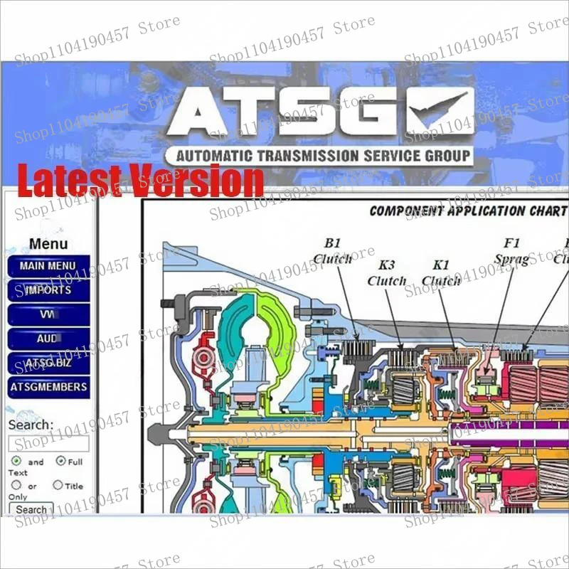 2023 vendita calda! ATSG 2017 informazioni sulla riparazione del gruppo di manutenzione della trasmissione automatica rilevament