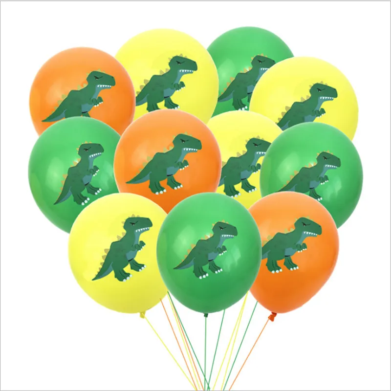 12 Inch Dinosaur Latex Balloon Set Tyrannosaurus Rex Birthday Party Engagement Wedding Decoration Anniversary