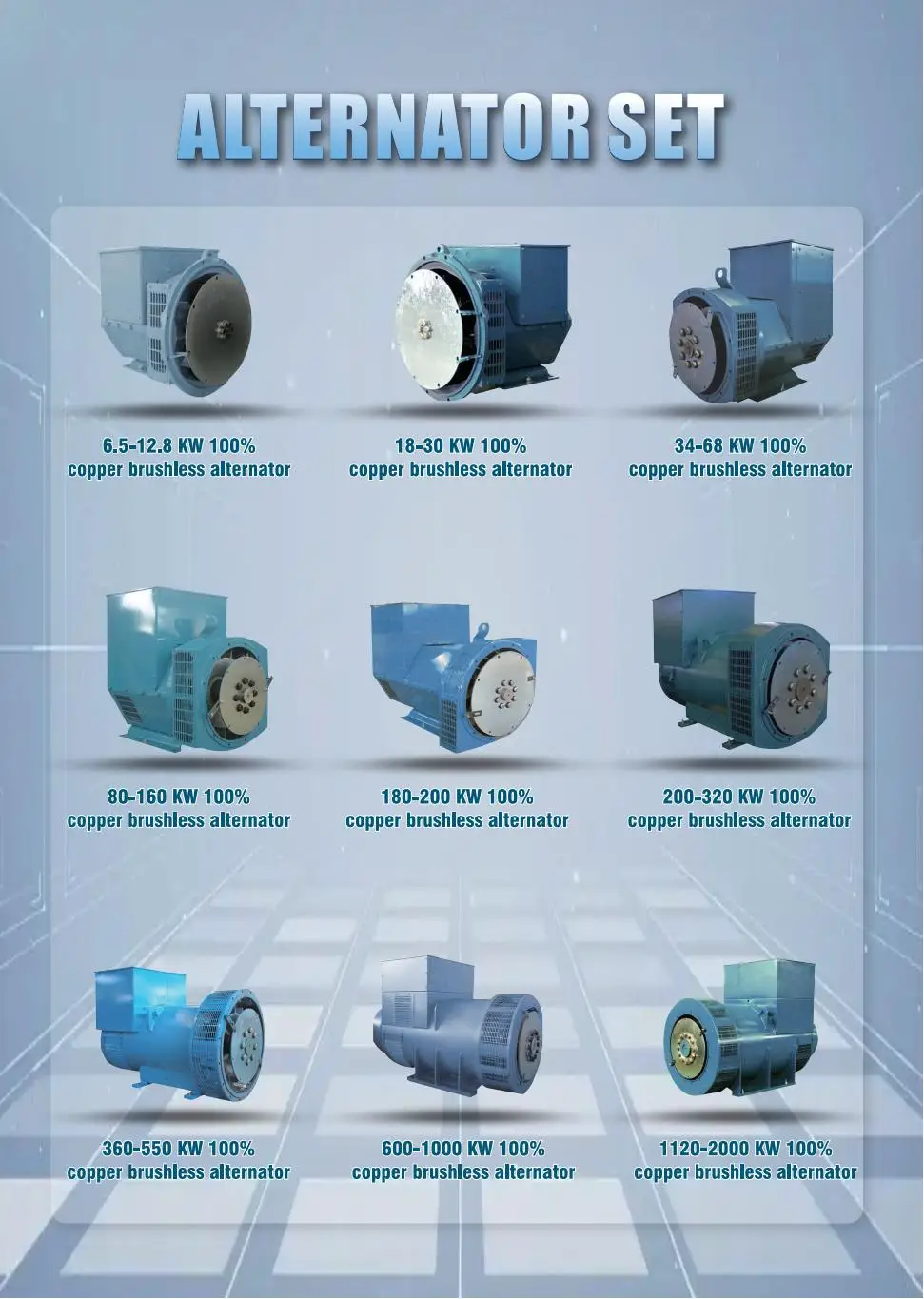 200kw 300kw 400V 100% Copper Brushless Alternator Generators 3 Phase Generator AC Output Silent Mobile Trailer Diesel Gensets