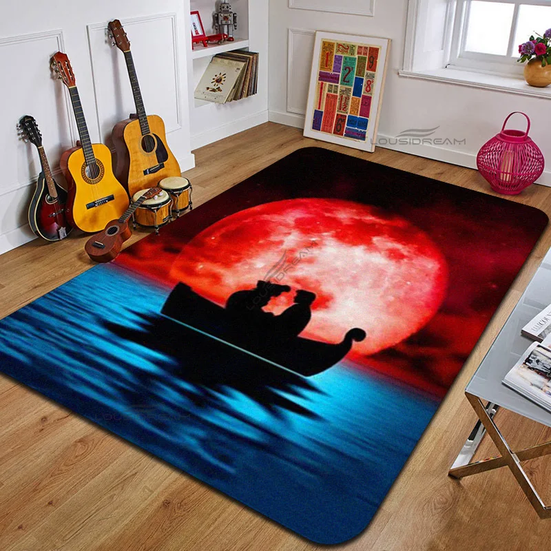 

Cartoon Shadow Under The Moon Decoration Carpet Children's Bedrooms Floor Pad Can Customize Rug Living Room Cushion Door Pad