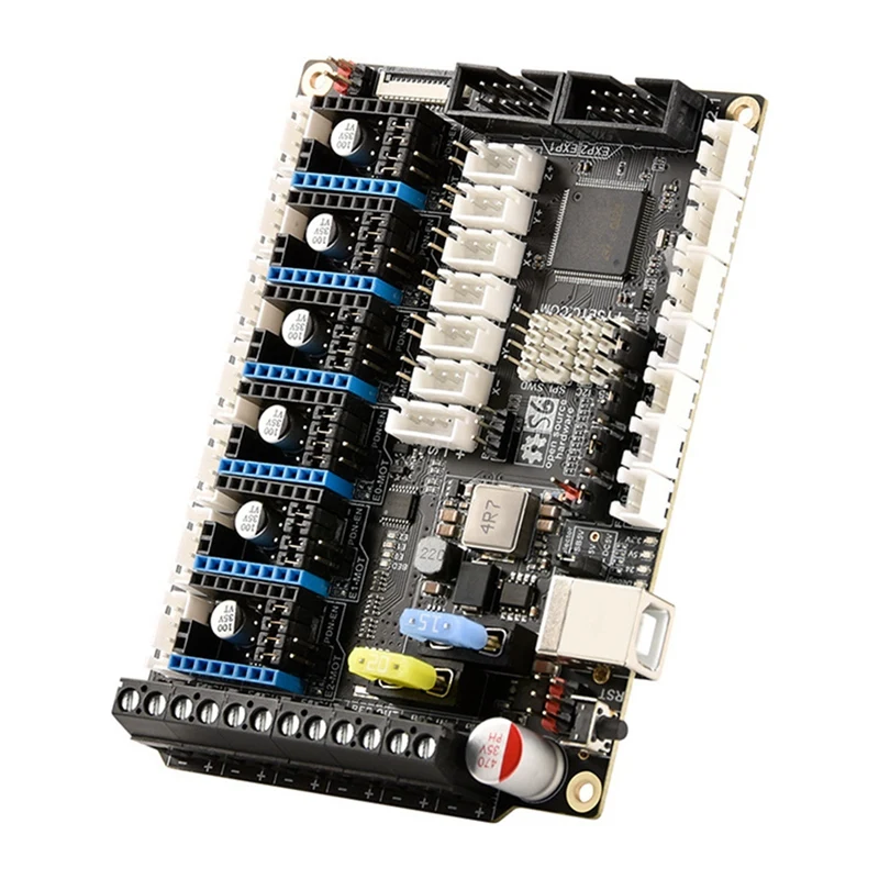 S6 V2.1 Board 32 Bit Control Board Support 6X TMC Drivers Uart/SPI Flying Wire XH Connector For VORON V1.8 V1.9