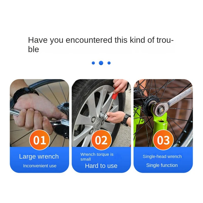 ABGR-72 Chiave a bussola a cricchetto con denti Mini Chiave dinamometrica a doppia estremità Chiave per cacciavite con asta