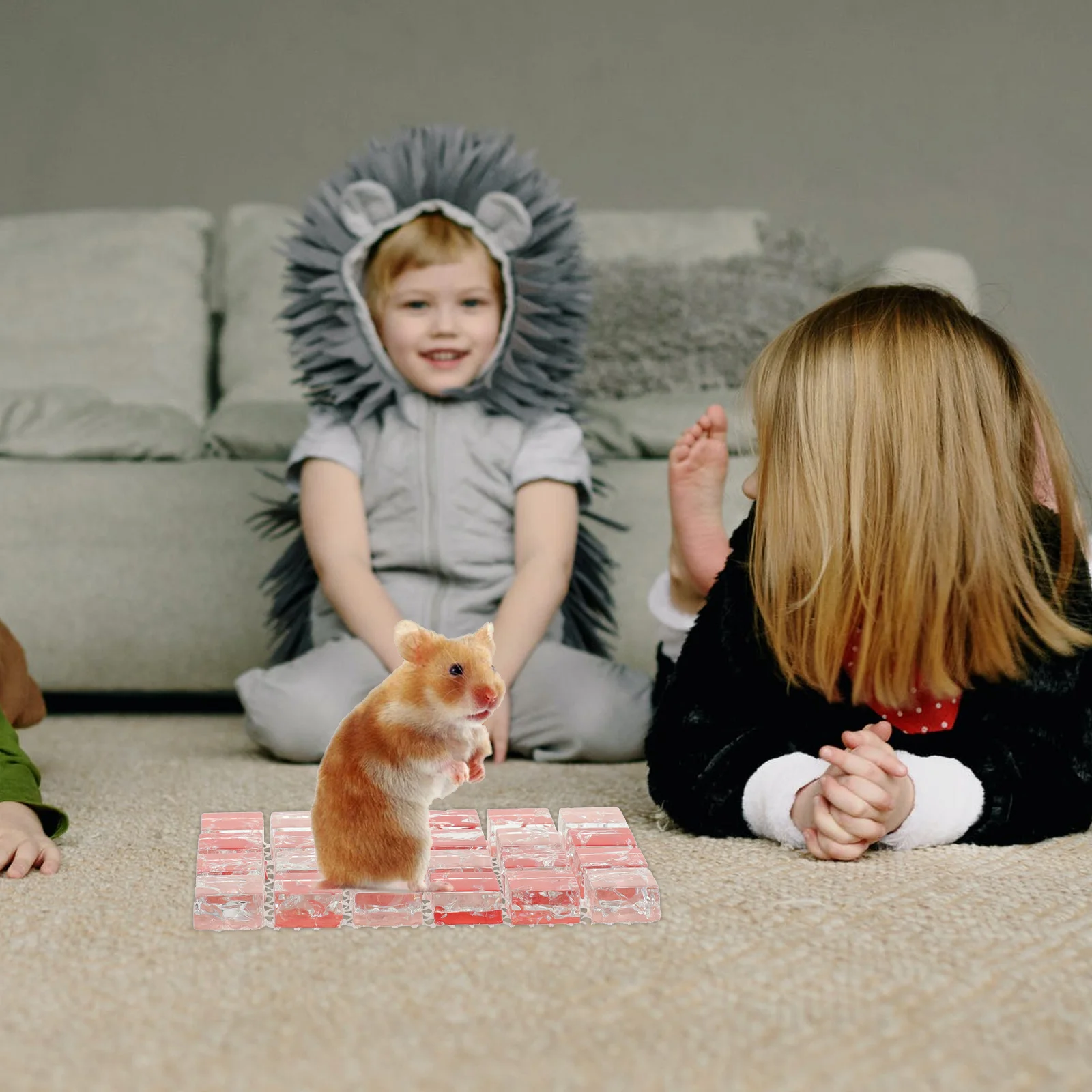 

2Pcs Small Pet Cooling Mat Summer Rest Pad for Hamsters Reusable Surface Easy Clean Wear Resistant for Rabbits Rats
