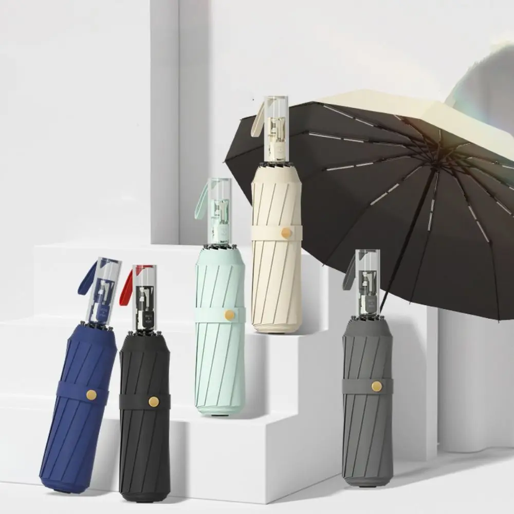 

Ветрозащитный складной зонт, быстро открывающийся прочный каркас, автоматический зонт, виниловый зонт с защитой от отскока, УФ-защита, защита от солнца