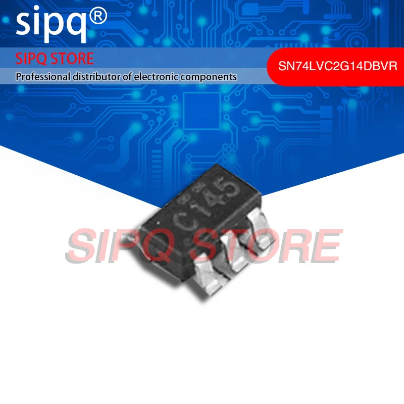 200PCS/LOT SN74LVC2G14DBVR 74LVC2G14 Schmitt Trigger 2 10uA 4.3ns@5V,50pF 1.65V~5.5V SOT-23-6 Inverters New Original