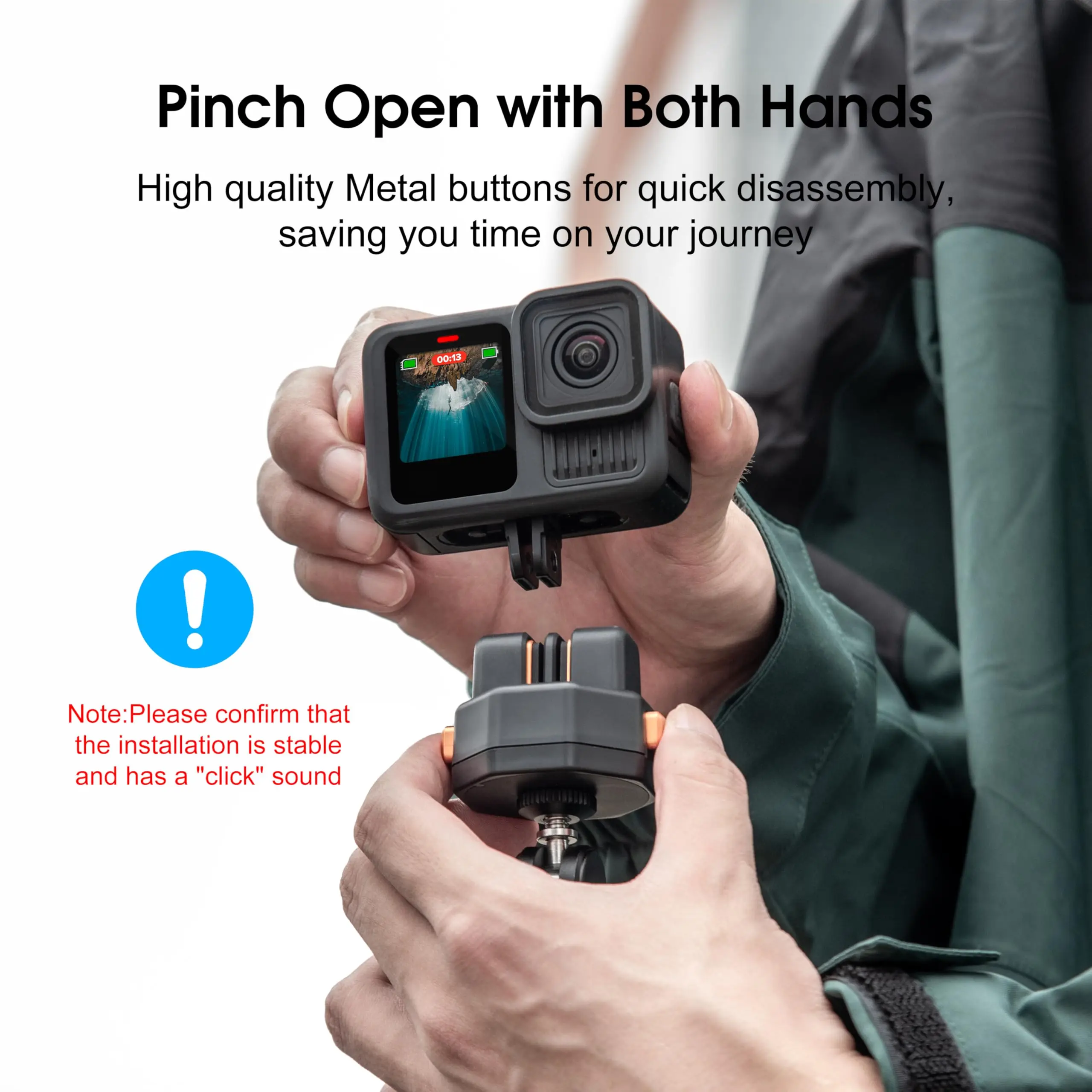 Magnetic Quick Release Plate Kit Tripod QR Mount Adapter for Insta 360 Go Ultra Gopro Hero 13 DJI Osmo Action 5 pro Accessories