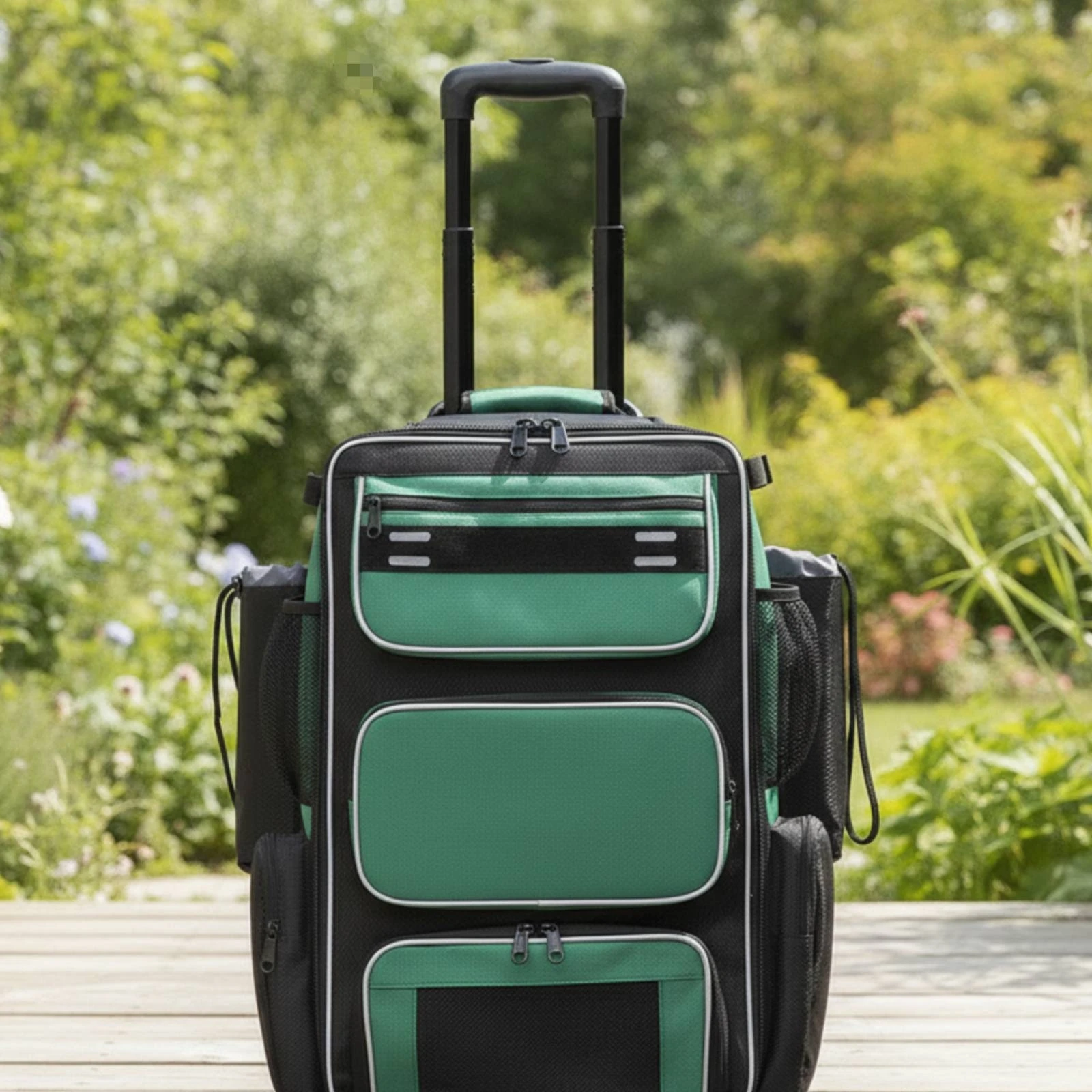 Wheeled Baseball Equipment Bag Upright Baseball Bag with Wheels Separate Large for Athletes, Travel, Training