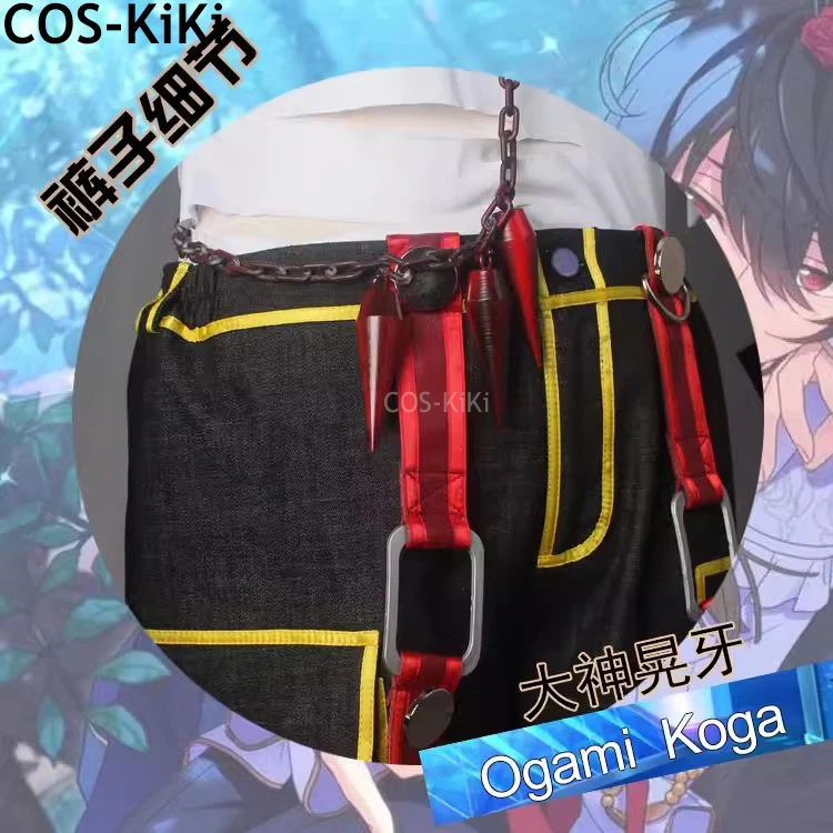 COS-KiKi Ensemble Stars 2 Ogami Koga Prison Breaker Game Suit Handsome Uniform Cosplay Costume Halloween Party Role Play Outfit