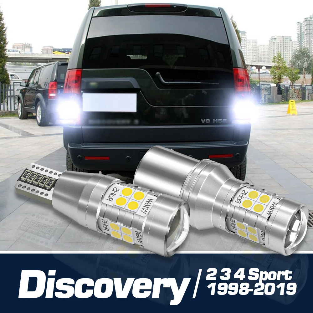 2pcs LED Backup Light Reverse Lamp Accessories Canbus For Land Rover Discovery 2 3 4 LR2 LR3 LR4 Sport 1998-2019 2009 2010 2015