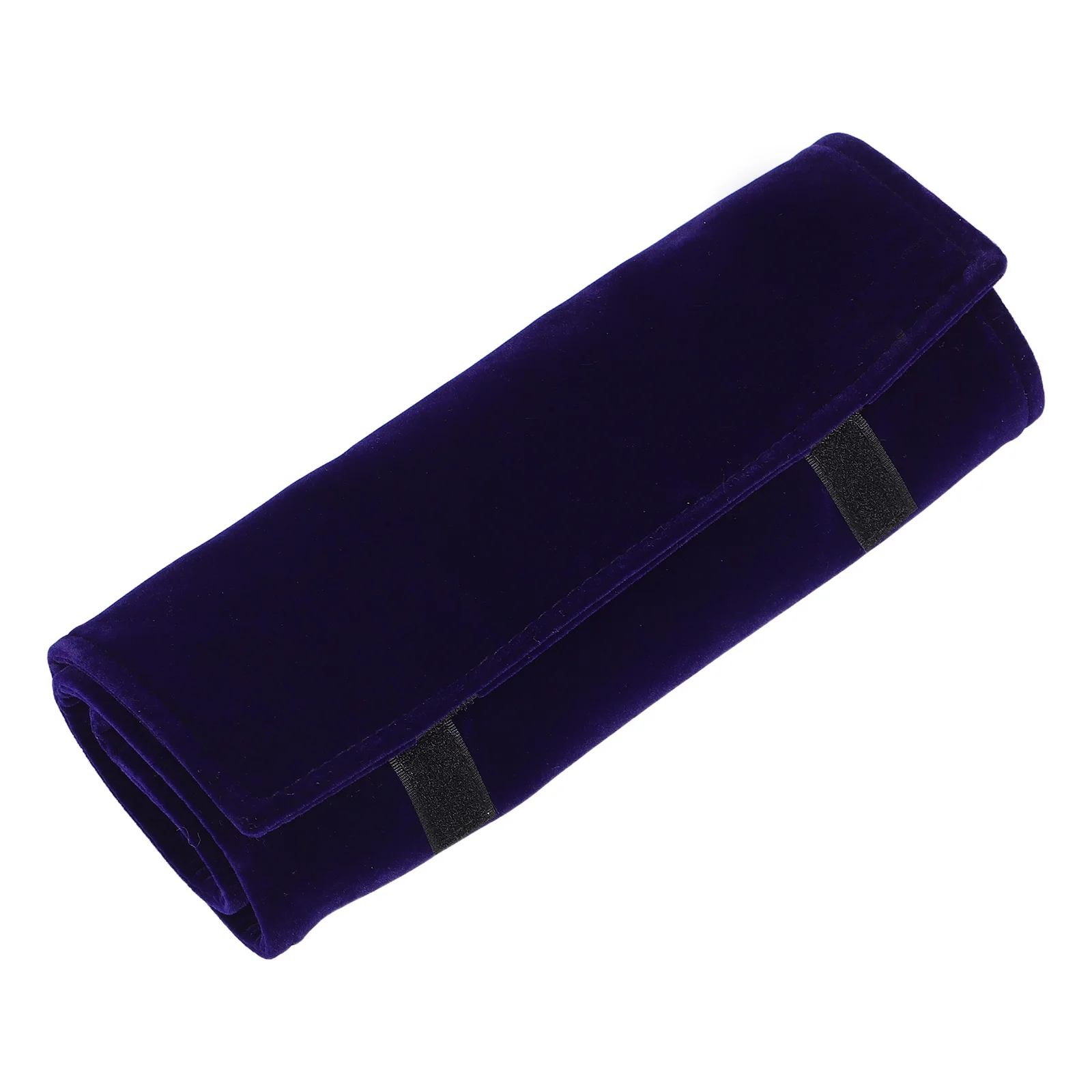 Jewelry Roll Pack Blue: Travel Jewelry Organizer Case For Necklace Bracelet Ring Earring Watch Storage Pouch Portable