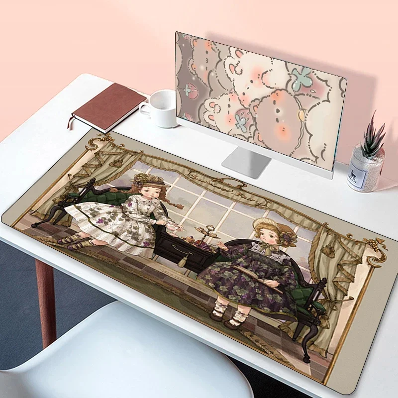 Mouse pad Kawaii Lolita Gaming Laptops Gummi matte Mauspads PC Gamer Computer zubehör Deskmat erweiterte Mausepad Matten xxl Pad