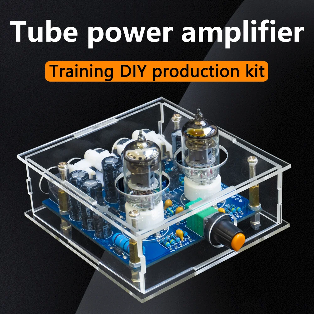 Vacuum Tube Amplifier DIY Kit 6J1 Loudspeaker Box Board Welding Spare Parts