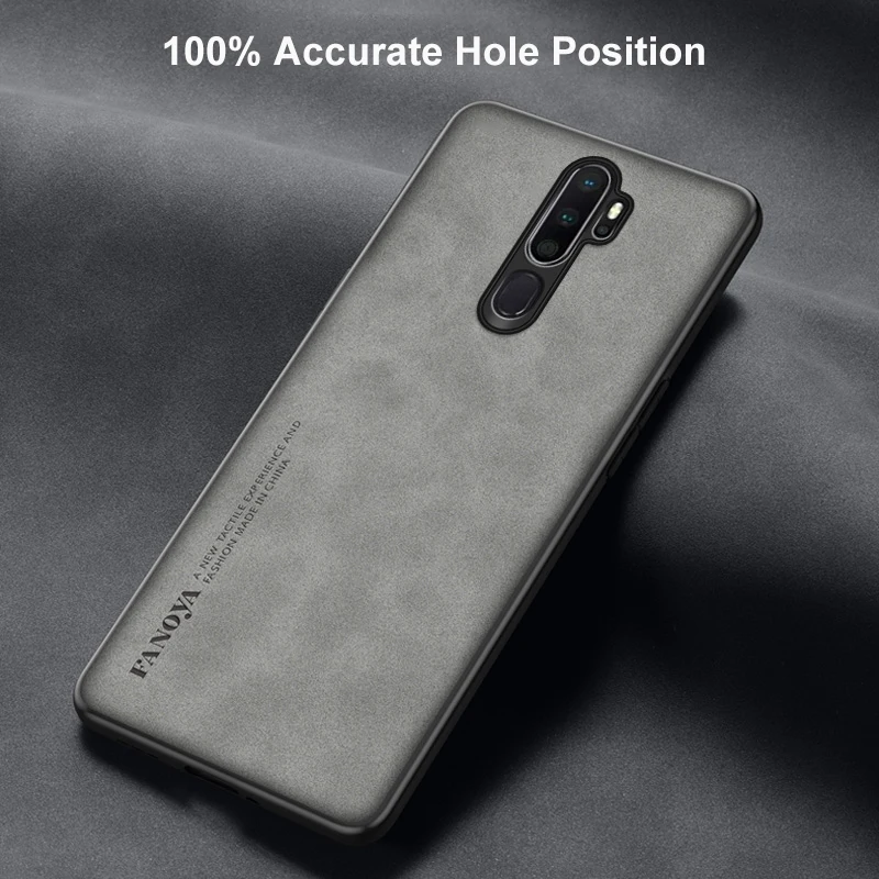Luxury PU Leather Case For OPPO A5 A9 2020 Cover Business Matte Silicone Protection Phone Case For OPPO A5 2020 A11 A11X Coque