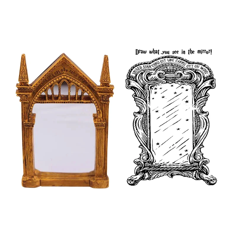 10x6.5cm Mirror Of Erised Standing Bookshelf Decor Wizarding Witchy Items Magical Objects Wizard Home Decor Fantasy Gift