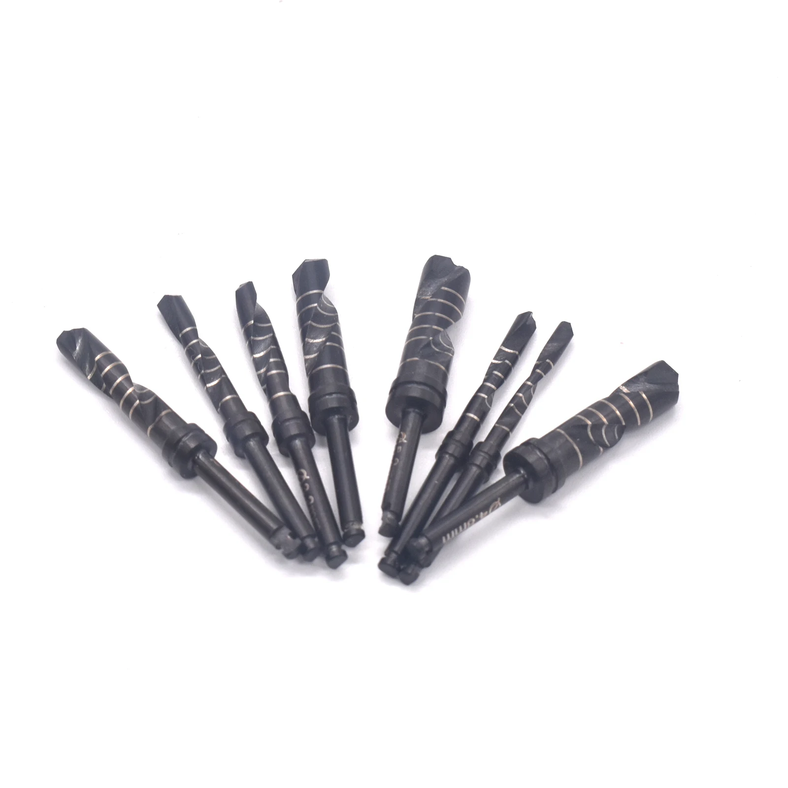 Trapano per impianto dentale 1 pz trapano per alesatura nero rivestito in titanio strumento chirurgico 2.0mm/2.5mm/2.8mm/3.2mm/3.65mm/4.2mm/4.8mm/5.2mm