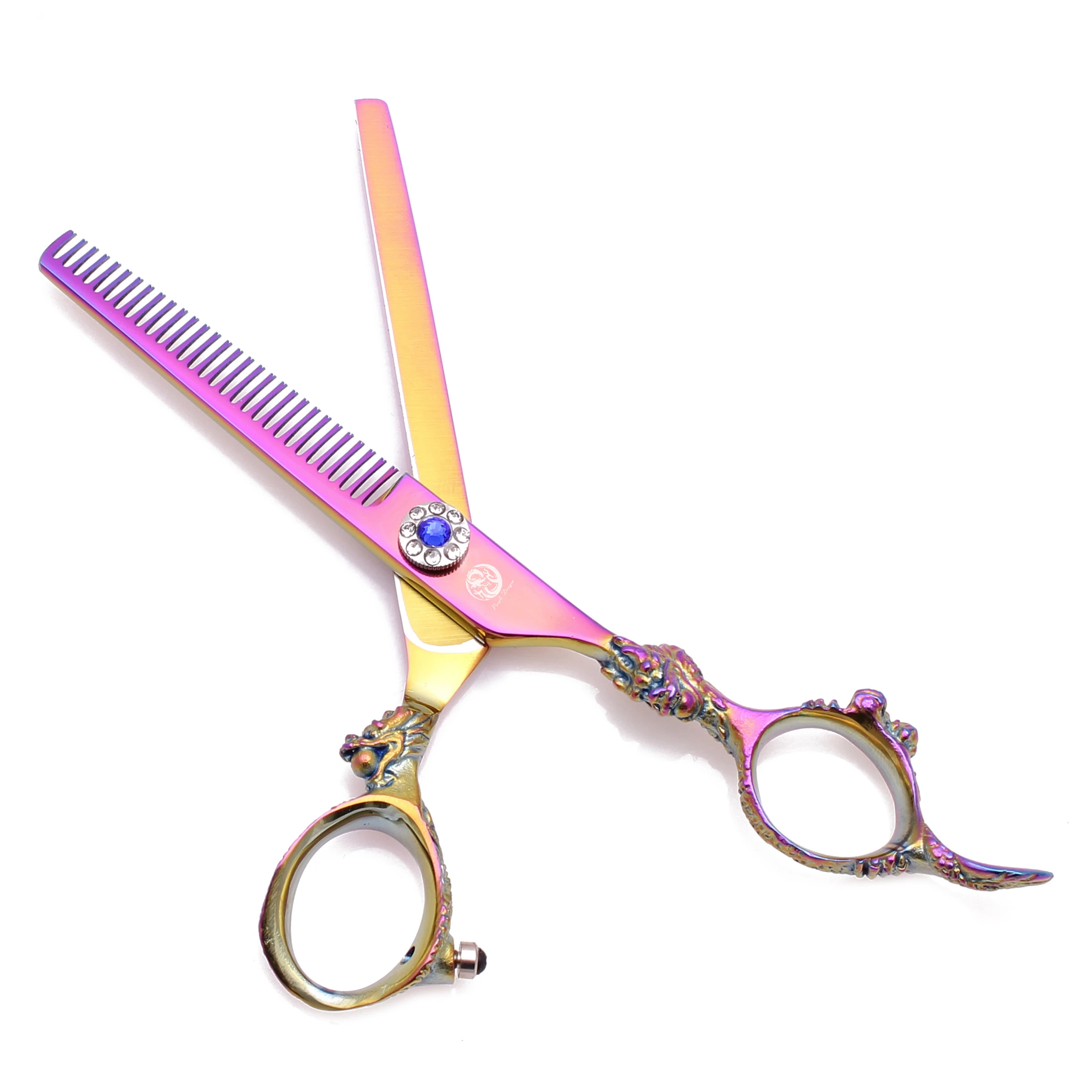 Professionelle Friseurscheren 5,5" 6" Japanische Edelstahlscheren für Friseure Haarscheren Friseursalon Effilierscheren Z9004 – Detail 4
