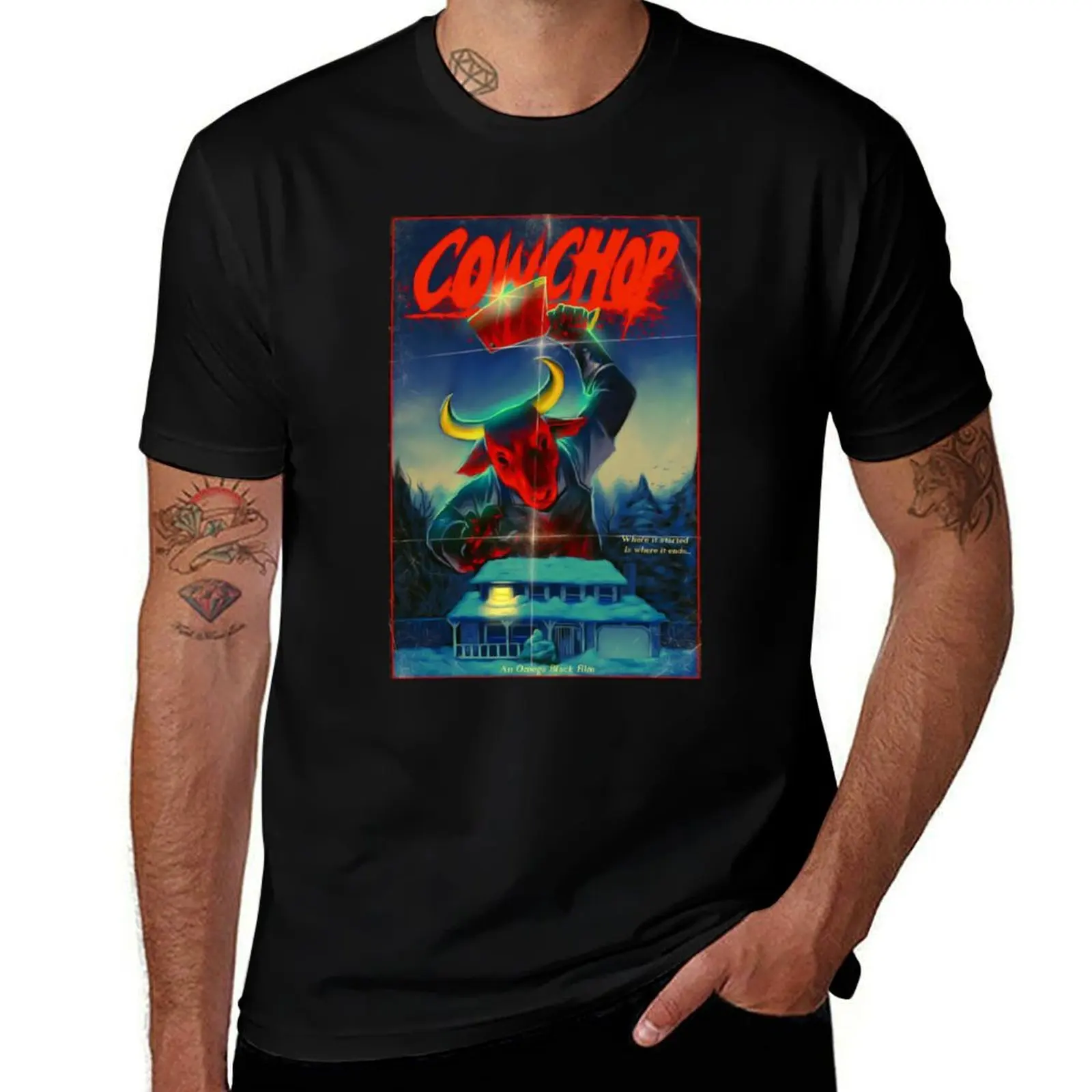 

Cow chop T-Shirt Louboutins Man t-shirt blacks Men's t shirts