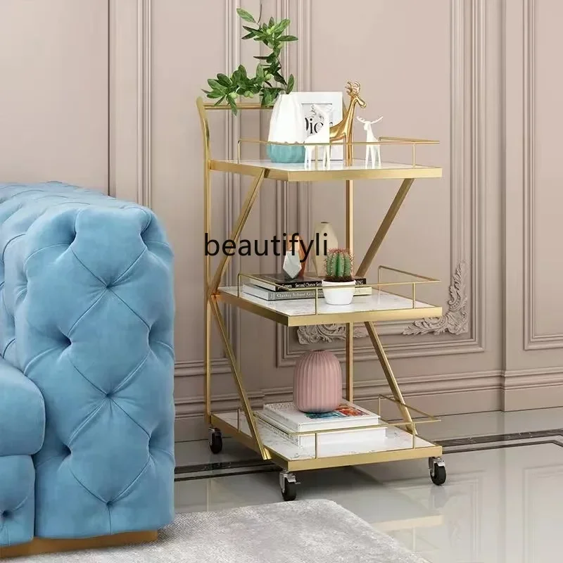 

smt03 Beauty Salon Side Table Table Beauty Instrument Storage Rack Trolley Skin Management Mobile Tool Car