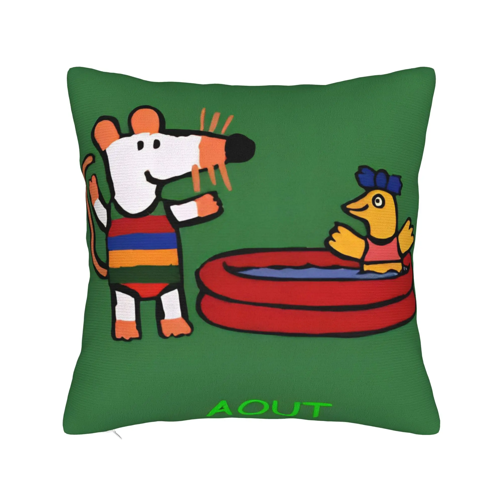 Maisy Mouse Pillow Cover Stuff Printing Cushion Cover Decor  Pillow Case Cover Car Multiple Sizes