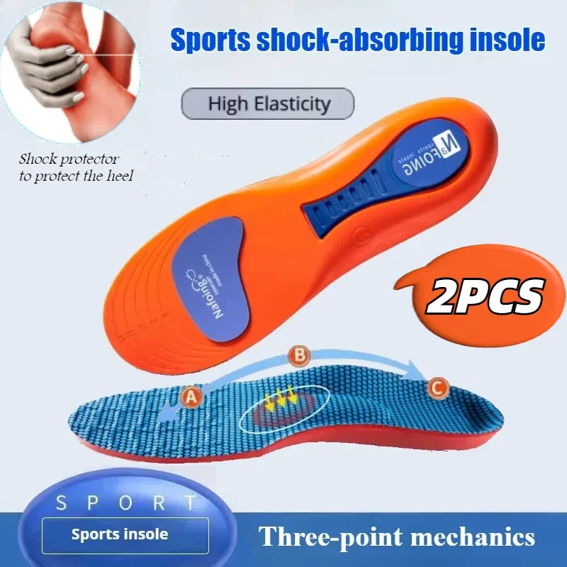 Plantillas deportivas para zapatos, desodorante con absorción de impacto, cojín transpirable, plantillas para correr para hombre y mujer, 2 uds.
