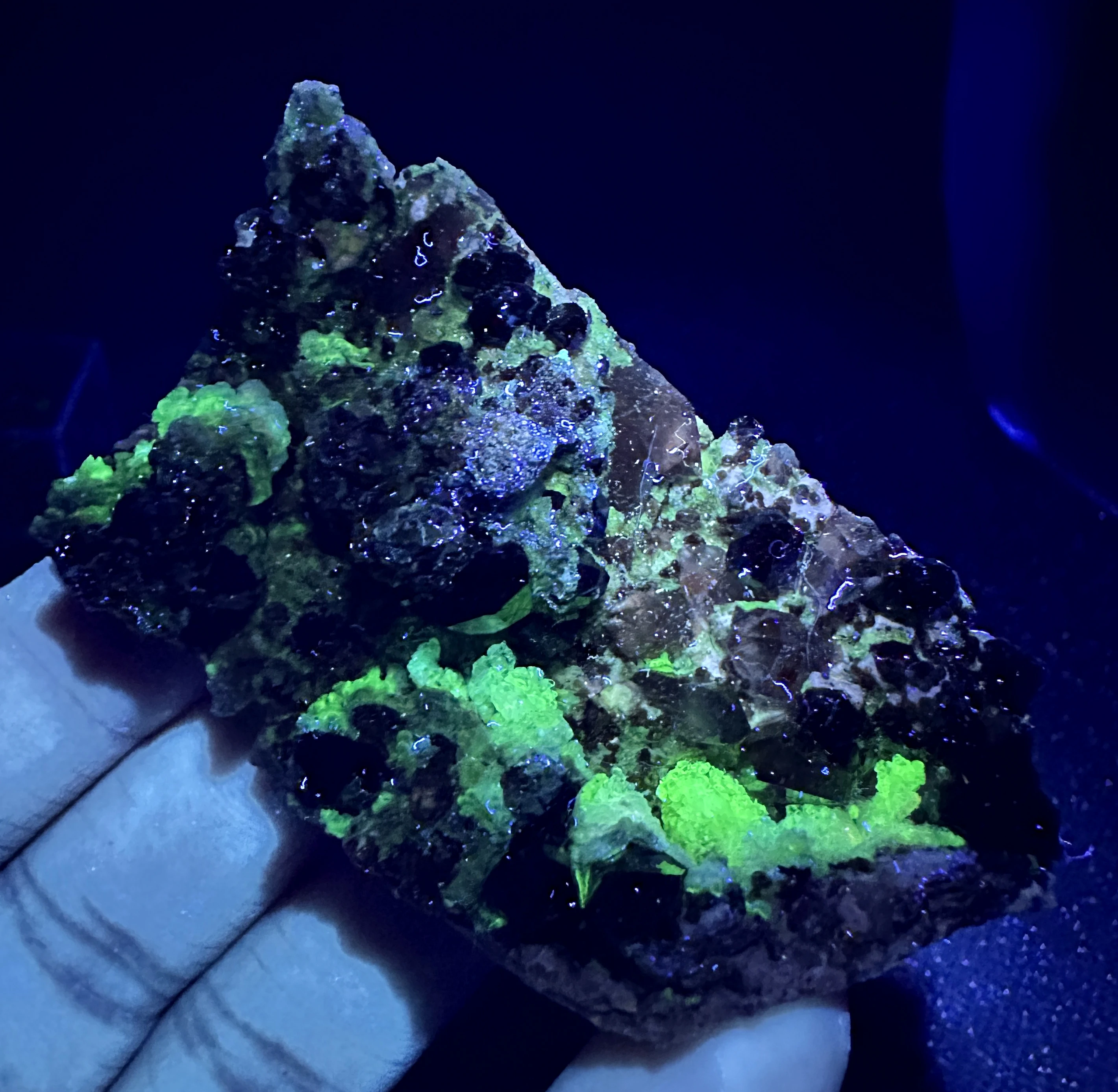 

43 g Natural garnet and Smoked crystal and hyalite symbiosis mineral specimen + healing quartz crystals and stones rock gemstone