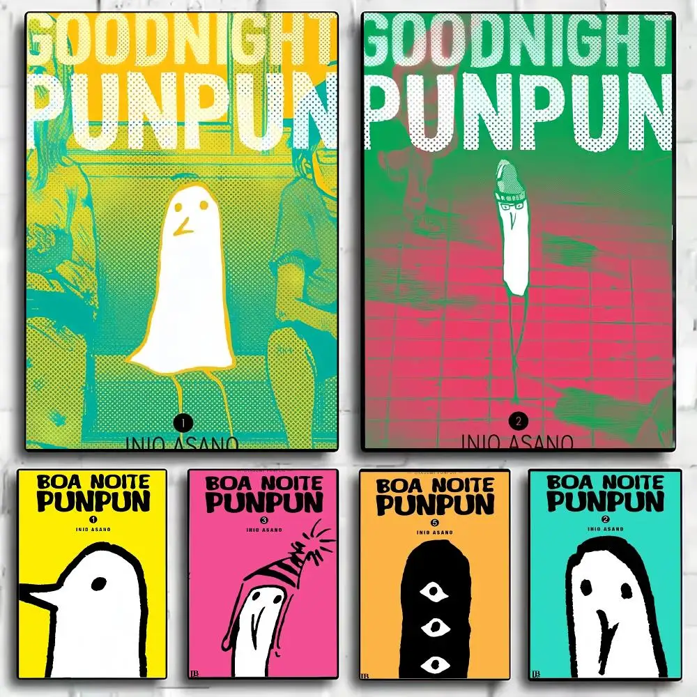 Anime G-Goodnight P-Punpun sad manga Poster Modern Aesthetic Wall Art Poster, Bedroom Home Decor Gift