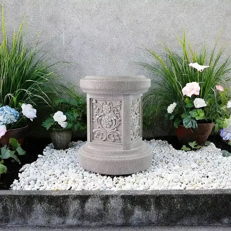for Resin Large Size Base Multi-Scene Decor Pedestal for Vases and Plant Pots Durable Craft