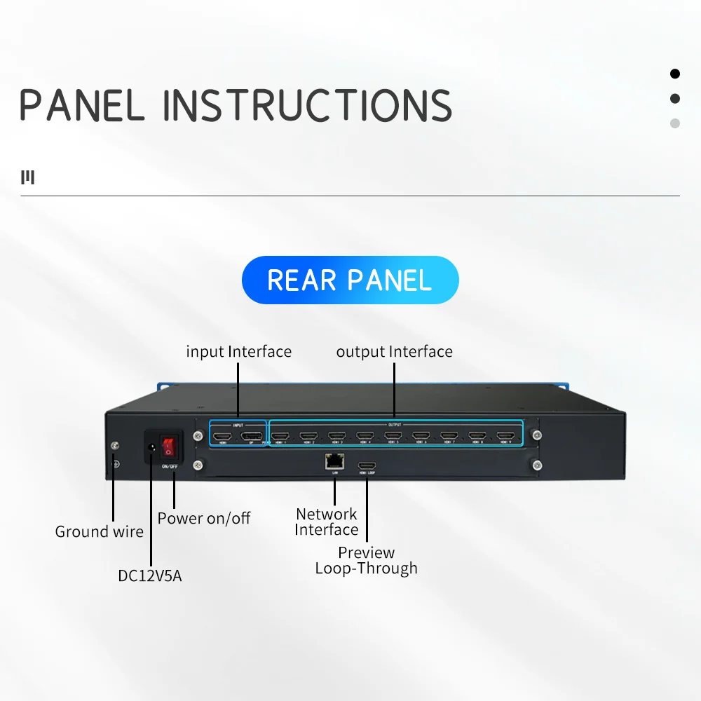 Video Decoding Splicing Device with Full-Screen Browser Display BIT-Dec64-09 64-Ch Video Processor for Security Video Walls