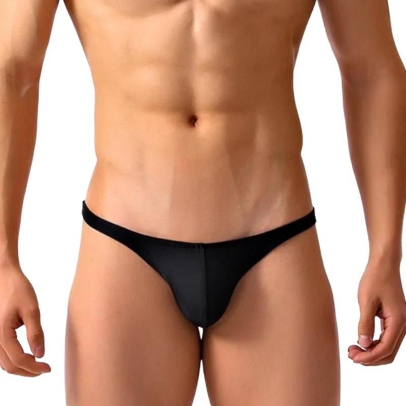 Half Hip Man Bikini Swimwear Micro Swimming Briefs Sexy Low Rise Mini Thong Panties Men Swim Trunk Swimsuit Men's Slip GreatAsia