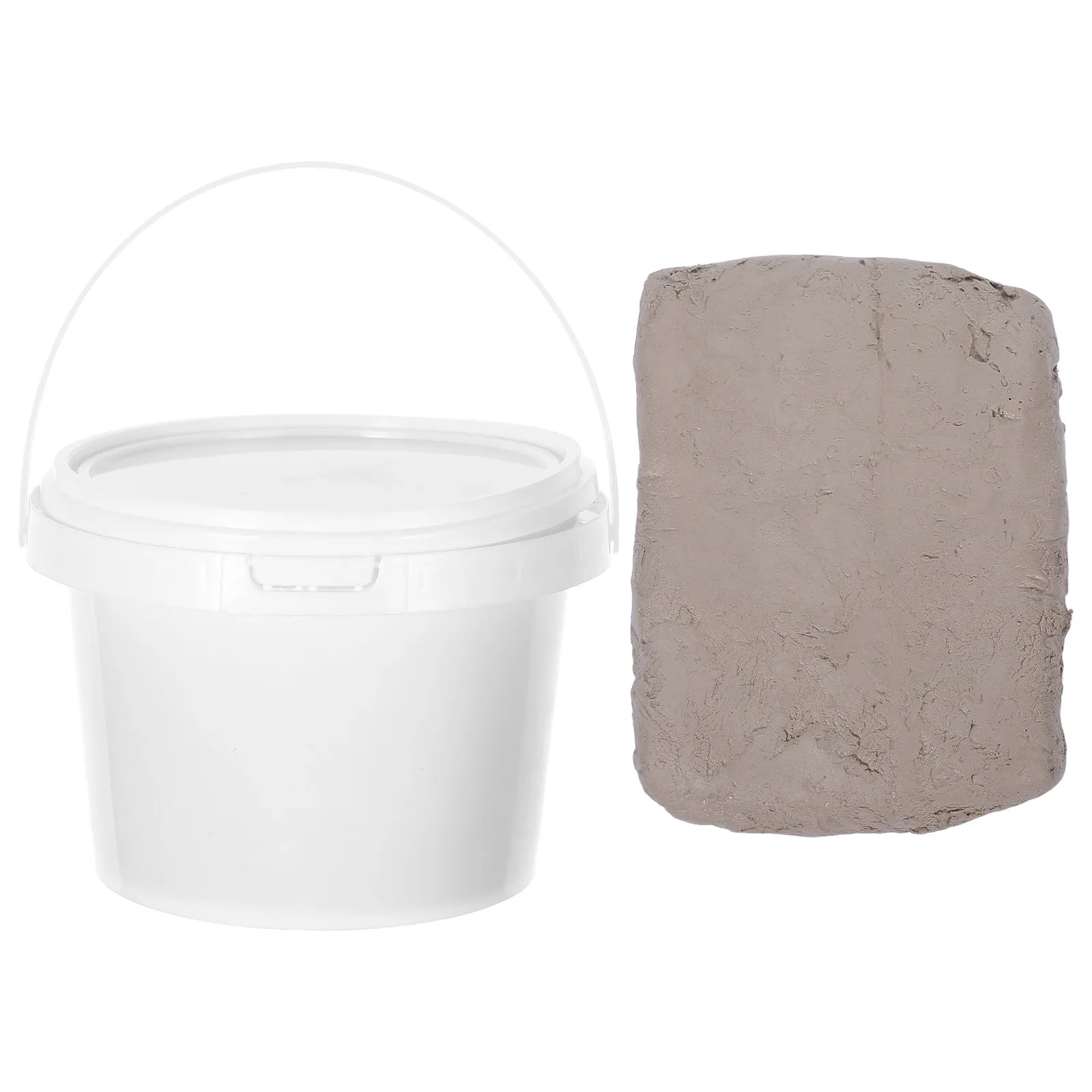 1Set Air Dry White Modeling Clay 500G Bucket for DIY Craft Projects Sculpting School Art Supplies Kids Adults Clay with Tubs - view 5