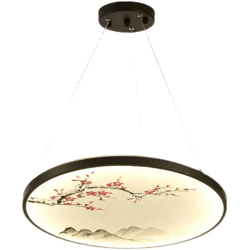 

New Chinese led ceiling light round bedroom light modern simple living room light room corridor balcony aisle