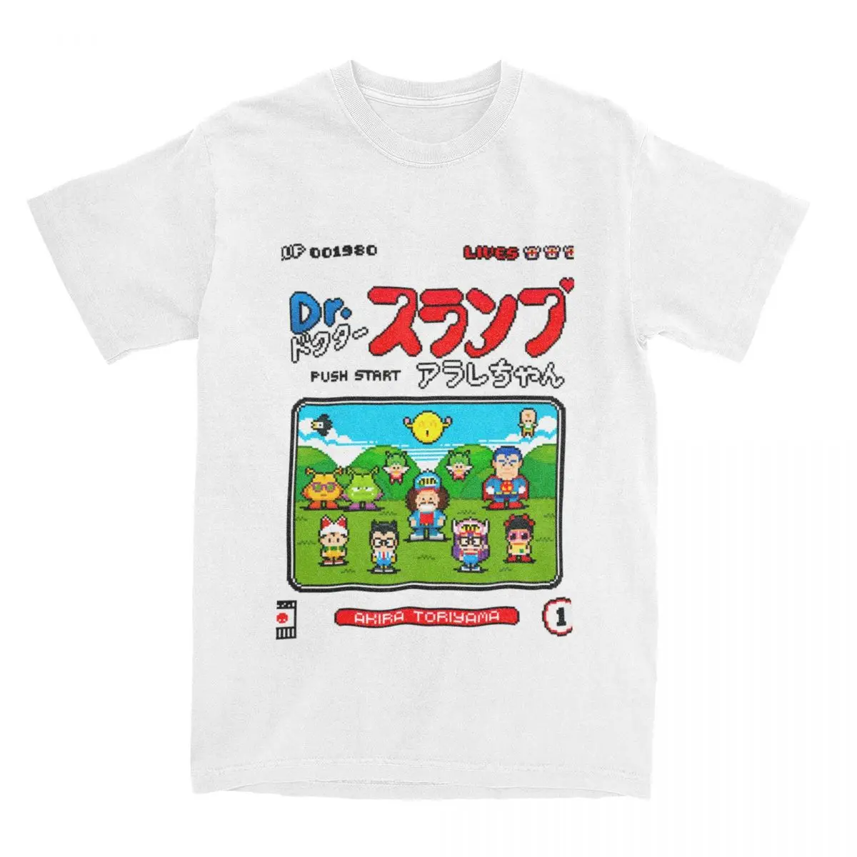 Casual Arale Dr. Slump 8 Bit 8bits T-Shirts Men Women's Round Neck 100% Cotton Tees Birthday Gift Tops