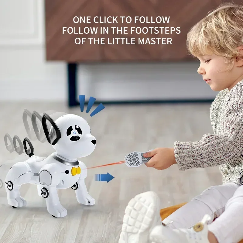 NEW Pankeda Y8359 lectronic Animal Pets RC Robot Dog Voice Remote Control Toys Music Song Toy for Kids RC Toys Birthday Gift