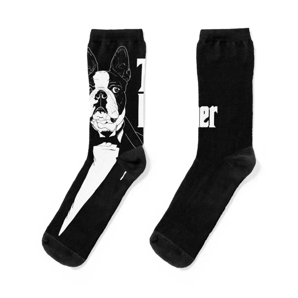 

Boston Terrier DogFather Boston Terrier Gift Boston Terrier Fathers day gift Socks Toe sports Socks Women Men's