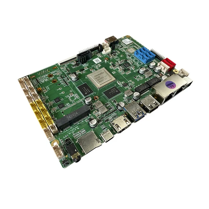 RK3588 supports Ubuntu Android Debian industrial dual network port edge computing robot main board