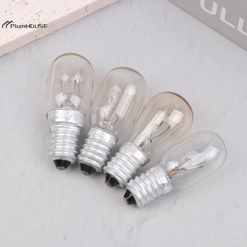 5Pcs E14 Salt Lamp Globe Bulb 10/15/20/25W 220V-230V Incandescent Bulbs Refrigerator Oven Light Bulbs Replacement Bulbs