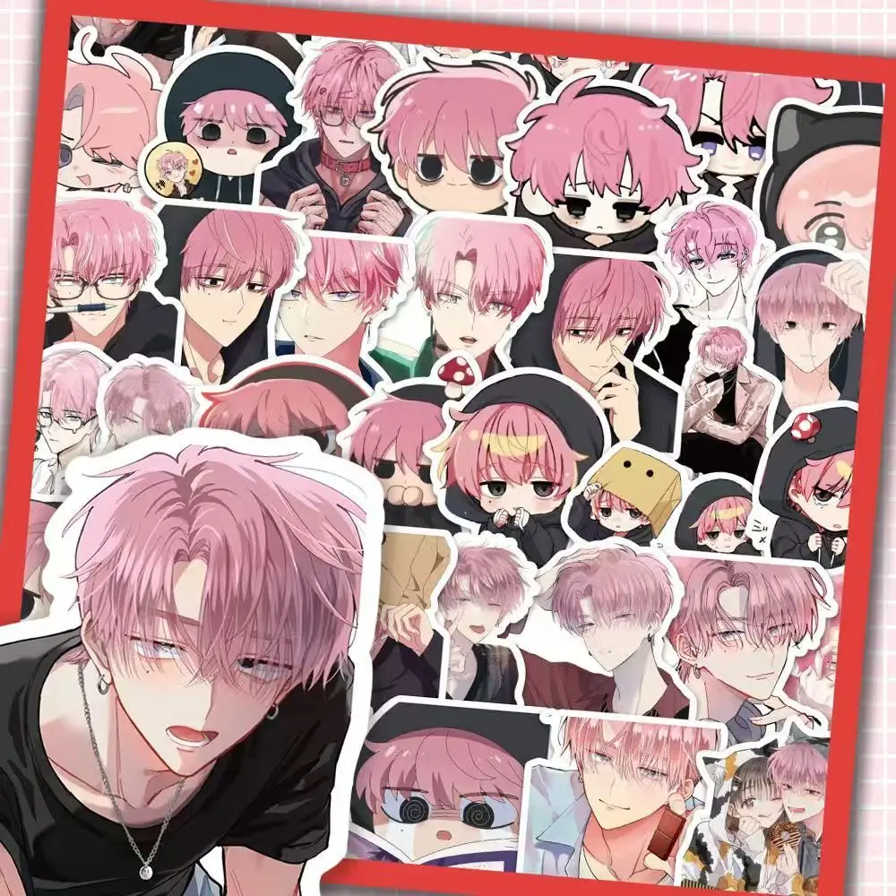 54Pcs/60pcs Anime Tamon's B-Side Fukuhara Tamon Waterproof Graffiti Stickers Phone Luggage DIY Decals Cartoon Cosplay Toys Props