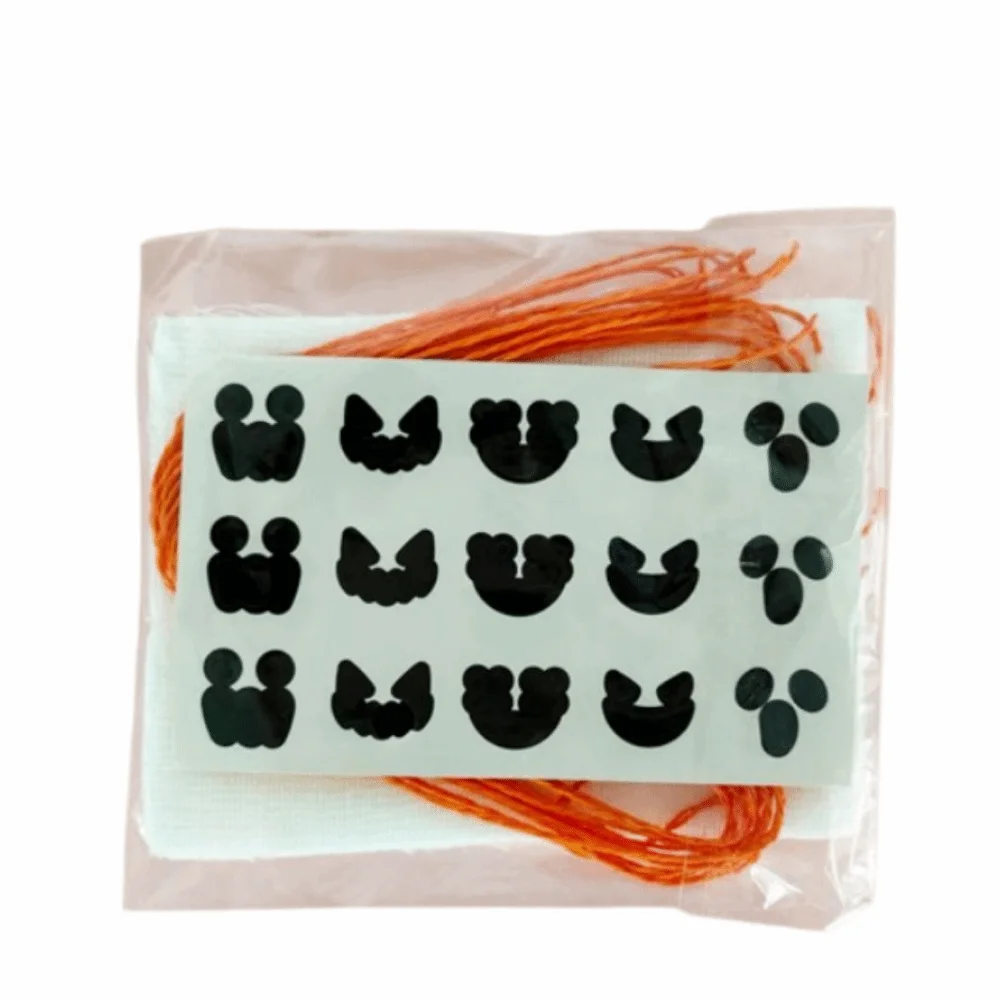 

12Pcs Creative Halloween Lollipop Decoration with Sticker Cloth Cover Lollipop Packing Material Pack easy to use DIY